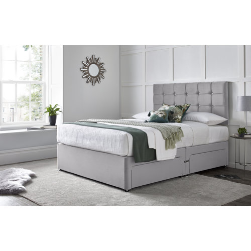 Wayfair Sleep Preetam Divan Bed with 24" Headboard on Struts & Reviews